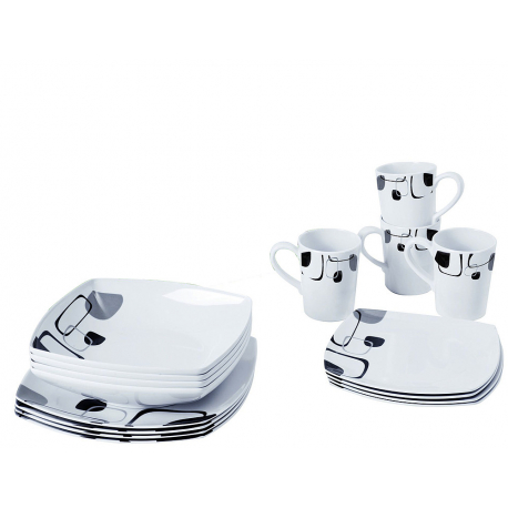 Sada melaminového nádobí Enigma 16 dílů