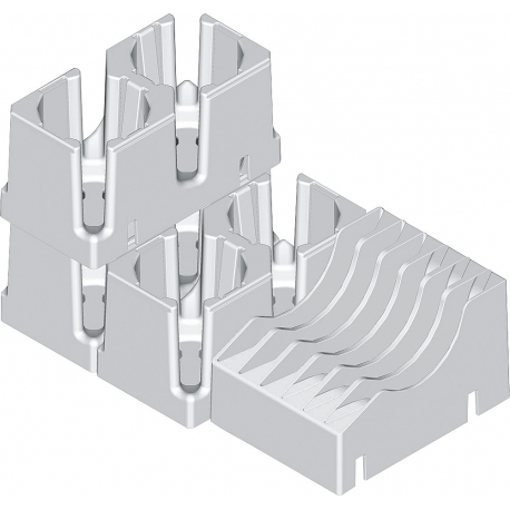 Držák pro 6 talířů, nízký 7,5 cm