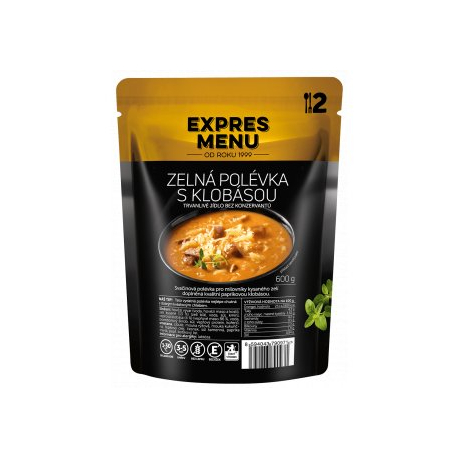 Zelná polévka s klobásou – 2P