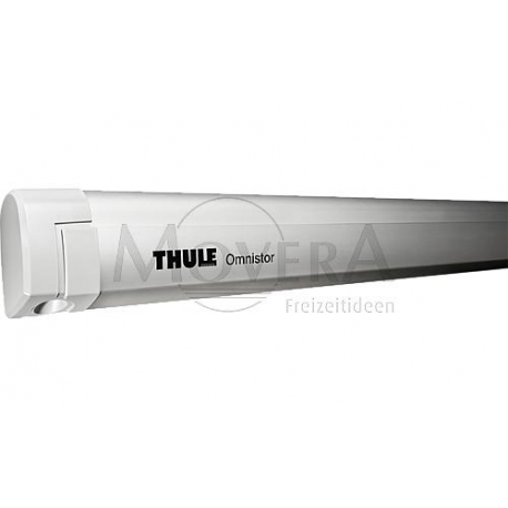 Markýza THULE OMNISTOR 5200, kryt stříbrný, délka 4.02 m x výsuv 2.5 m, plátno Saphir Blau